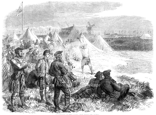 The National Rifle Association prize meeting at Wimbledon:...the Highland Games, 1865. Creator: Unknown.