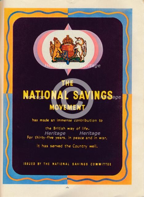 The National Savings Movement, 1951. Artist: Unknown