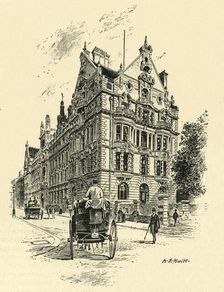 The National Telephone Office, Near the Victoria Embankment c1900. Creator: A.E. Huitt