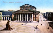 The National Theatre and Maximilian Strasse, Munich, Germany, 1925