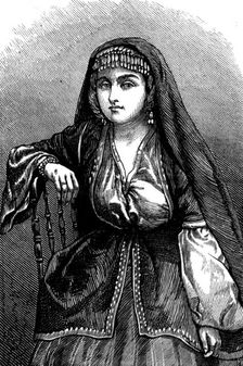 The Nations of Western Asia: Armenian girl in Baxu, 1873. Creator: Unknown