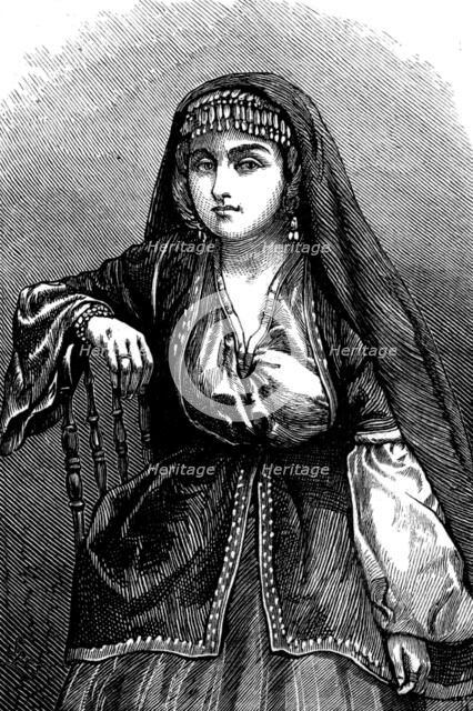 The Nations of Western Asia: Armenian girl in Baxu, 1873. Creator: Unknown.