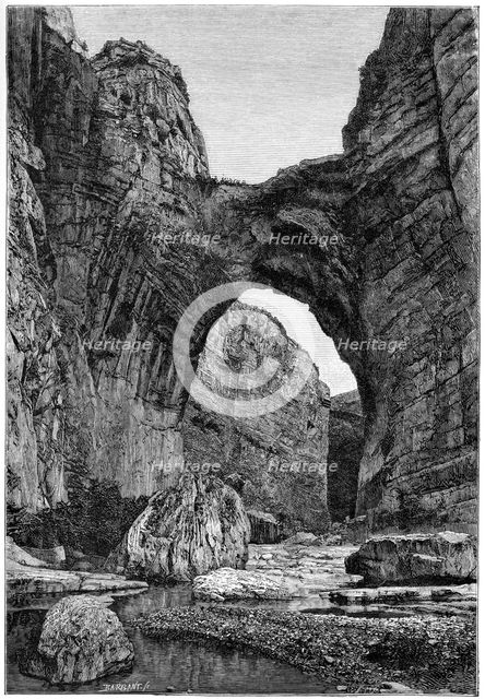 'The natural arch of Constantine', c1890. Artist: Barbant