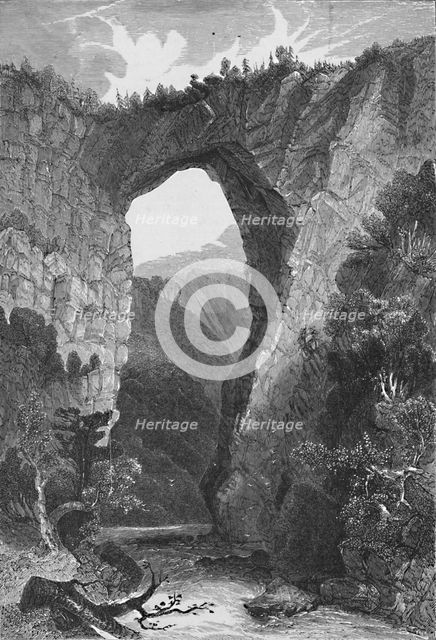 'The Natural Bridge, Virginia', 1883. Artist: Unknown.