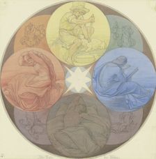 The Nature of Colors and Their Appearance at the Four Times of Day, 1863. Creator: Eduard von Steinle