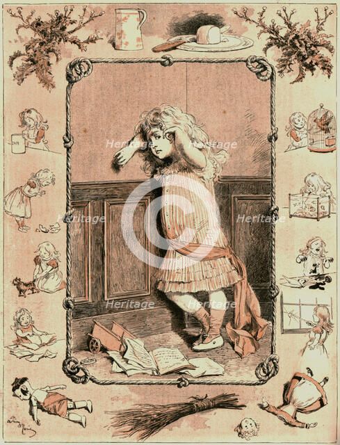 ''The Naughty Girl's Christmas', 1891. Creator: Adrien Marie.