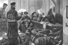 'The Naval Manoeuvers; The Lifeboat Crewe on Night Watch 1890. Creator: Unknown