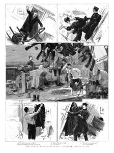 'The Naval Manoeuvres - HMS"Lurcher" Ships a Sea 1891. Creator: Unknown