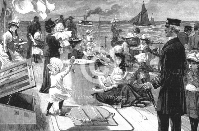 ''The Naval Manoeuvres; Visiting Day - An Invasion of a Man-of-War', 1891. Creator: Unknown.