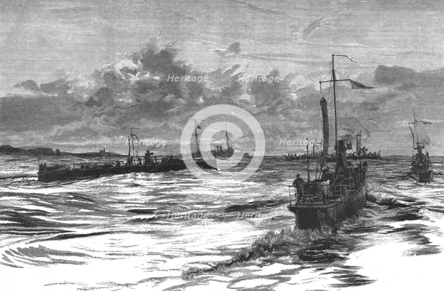 ''The Naval Mobilisation,The defence of Lough Swilly at night', 1888. Creator: Unknown.