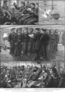 'The Naval Mobilisation, "A" Squadron at Portsmouth 1888. Creator: Charles Joseph Staniland