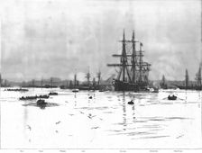 'The Naval Mobilisation, "B" Squadron at Portland Roads 1888. Creator: William Lionel Wyllie