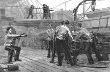 'The Naval Mobilisation, In the thick of it 1888. Creator: Unknown