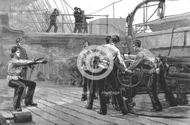 ''The Naval Mobilisation, In the thick of it', 1888. Creator: Unknown.