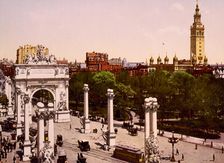 The Naval Arch at Madison Square, New York City, ca 1900. Creator: Unknown