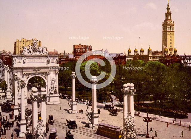 The Naval Arch at Madison Square, New York City, ca 1900. Creator: Unknown.