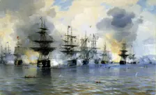 The Naval Battle of Navarino on 20 October 1827, 1888