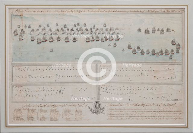 The naval Battle of Öland on 26 July 1789, 1804. Artist: Anonymous  