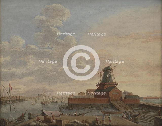 The Naval Dockyards at Christianshavn, 1754. Creator: Giovanni Antonio Cesari.