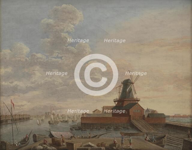The Naval Dockyards at Christianshavn, 1754. Creator: Giovanni Antonio Cesari.