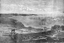 The Naval Review: the Flotilla of Gun-Boats off the Motherbank - drawn by R. Leitch, 1856. Creator: Unknown