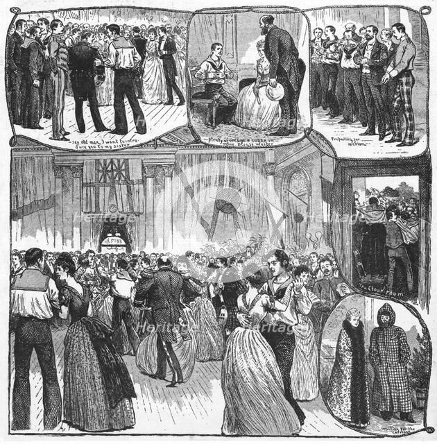 ''The Naval Volunteers' Ball held at Glasgow',1890. Creator: Unknown.