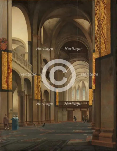 The Nave and Choir of the Mariakerk in Utrecht, 1641. Creator: Pieter Jansz Saenredam.