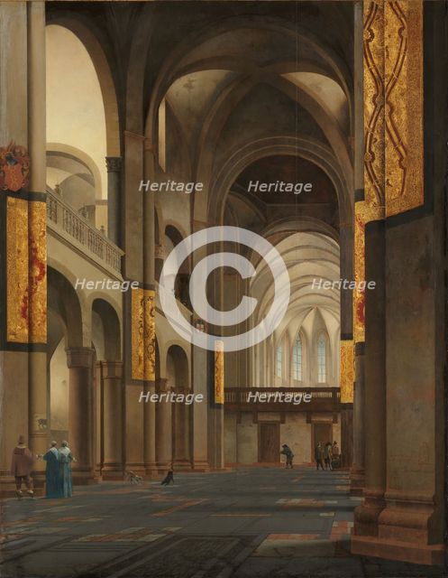 The Nave and Choir of the Mariakerk in Utrecht, 1641. Creator: Pieter Jansz Saenredam.