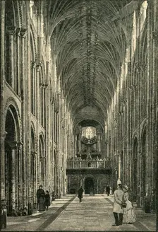 The Nave, Norwich Cathedral 1898. Creator: Unknown