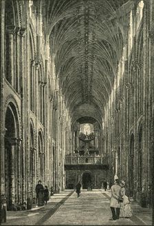 The Nave, Norwich Cathedral 1898. Creator: Unknown