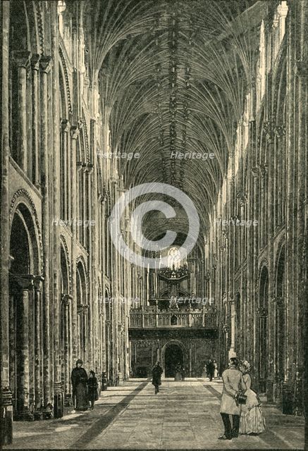 'The Nave, Norwich Cathedral', 1898. Creator: Unknown.