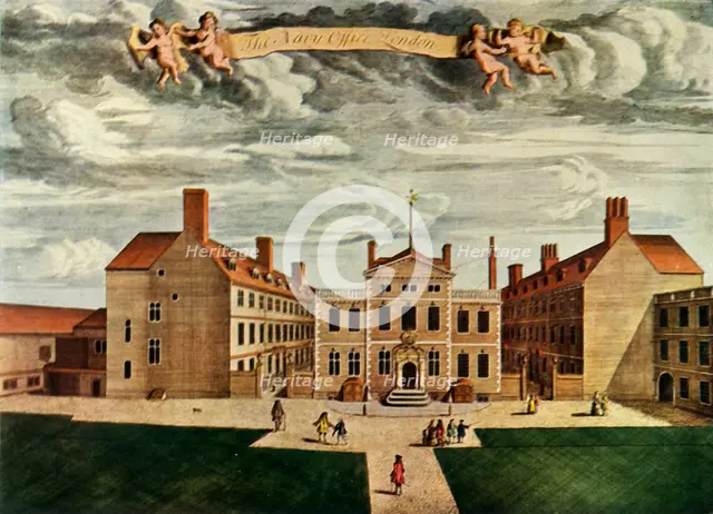 The Navy Office, Crutched Friars, London, 1714, (1943).  Creator: Unknown.