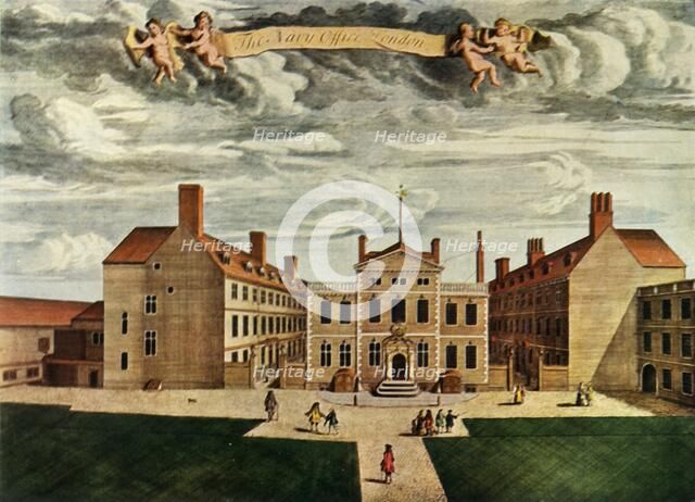 The Navy Office, Crutched Friars, London, 1714, (1943).  Creator: Unknown.