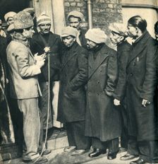 The Navy's here. Cossack's rescue of British seamen from the Altmark. 1942 Creator: Unknown
