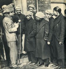 The Navy's here. Cossack's rescue of British seamen from the Altmark. 1942 Creator: Unknown