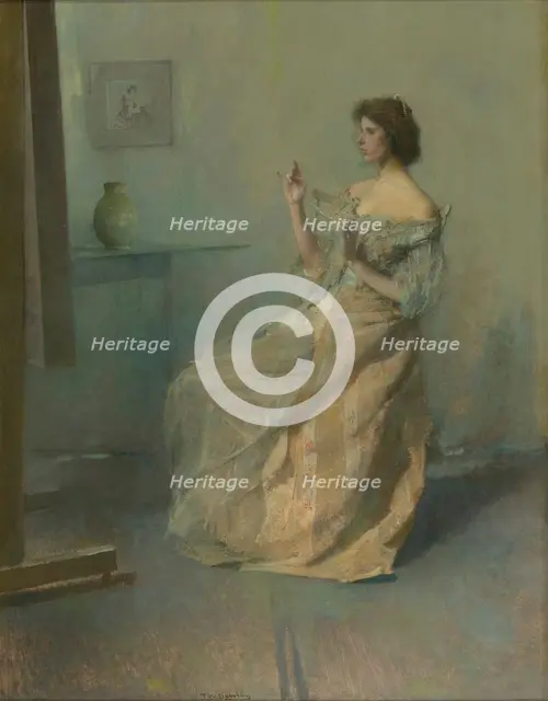 The Necklace, ca. 1907. Creator: Thomas W Dewing.