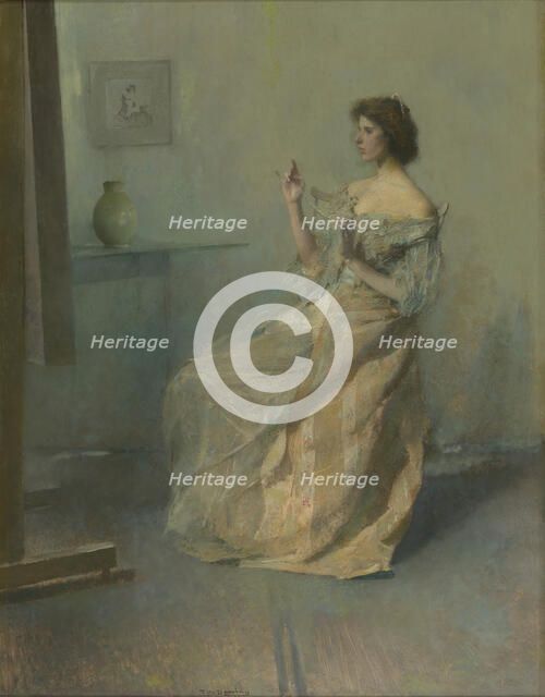 The Necklace, ca. 1907. Creator: Thomas W Dewing.