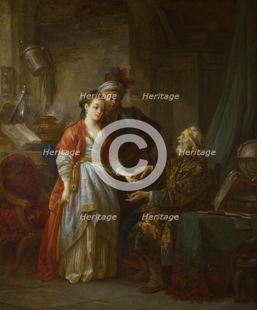 The Necromancer, ca 1775. Artist: Le Prince, Jean-Baptiste (1734-1781)