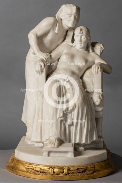 The Necromancer: Cleopatra and the Priest Harmachis, c1926. Creator: Arthur George Walker.