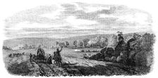 The Nebraska and Kansas Territory: Settlers entering Nebraska, Pappea Creek, 1856. Creator: Unknown