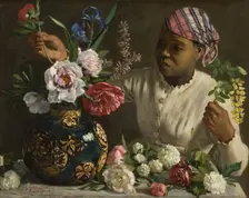 The negress with peonies, 1870