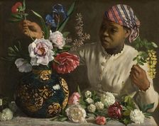 The negress with peonies, 1870