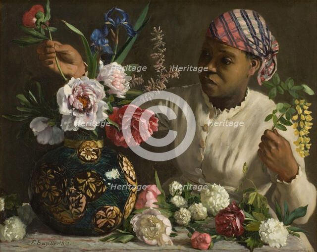 The negress with peonies, 1870.
