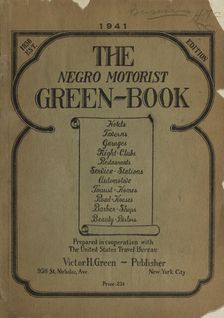 The Negro Motorist Green-Book, 1941. Creator: Unknown