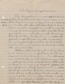 The Negro Longshoreman, 1940. Creator: Unknown