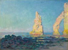 The Needle Rock at Étretat, Low Tide, 1883. Creator: Monet, Claude (1840-1926)