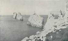 The Needles 1910. Artist: Photochrom Co Ltd of London