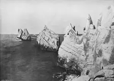 The Needles - General View, Showing the Lighthouse 1895