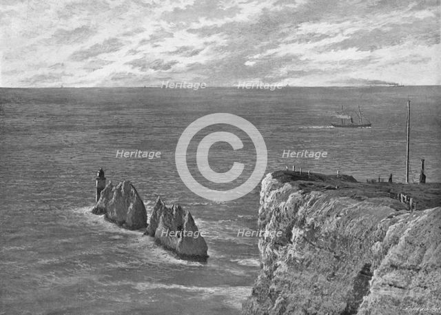 'The Needles, Isle of Wight', c1896. Artist: Poulton & Co.