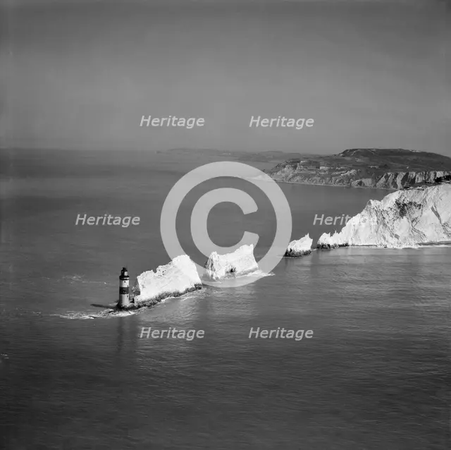 The Needles, Isle of Wight, from the south, 1949. Artist: Aerofilms.
